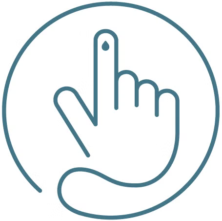 Lanceta suave y delicada para los dedos